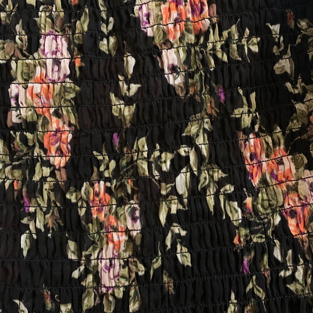 BLACK FLORAL DRESS - Picture 3 of 7